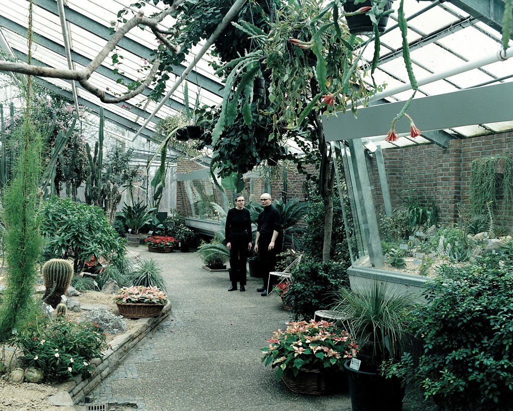 Hans D. Christ with Iris Dressler, curators, »Tropenhaus« Rombergpark, Dortmund (DE), 04/01
